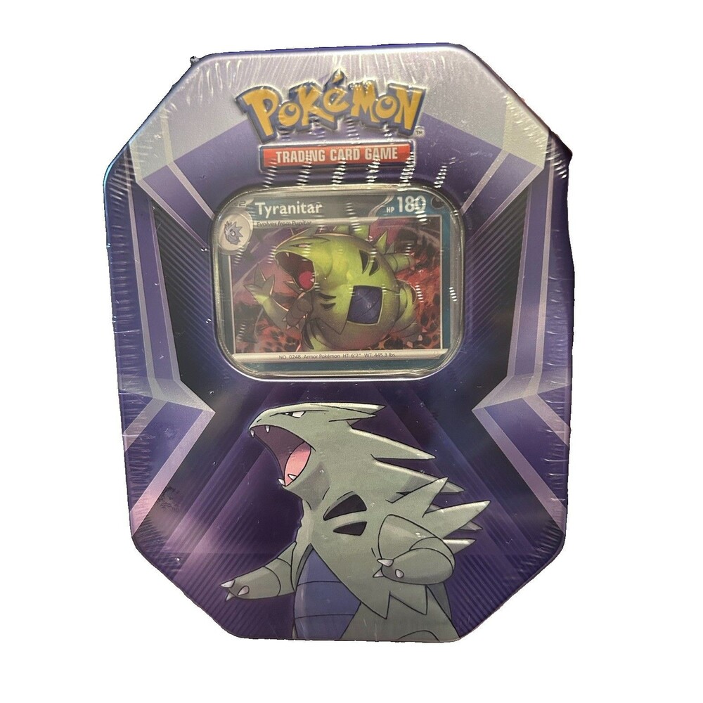 Tyranitar Triple Whammy Collectors Tin - Pokemon TCG - Factory Sealed New